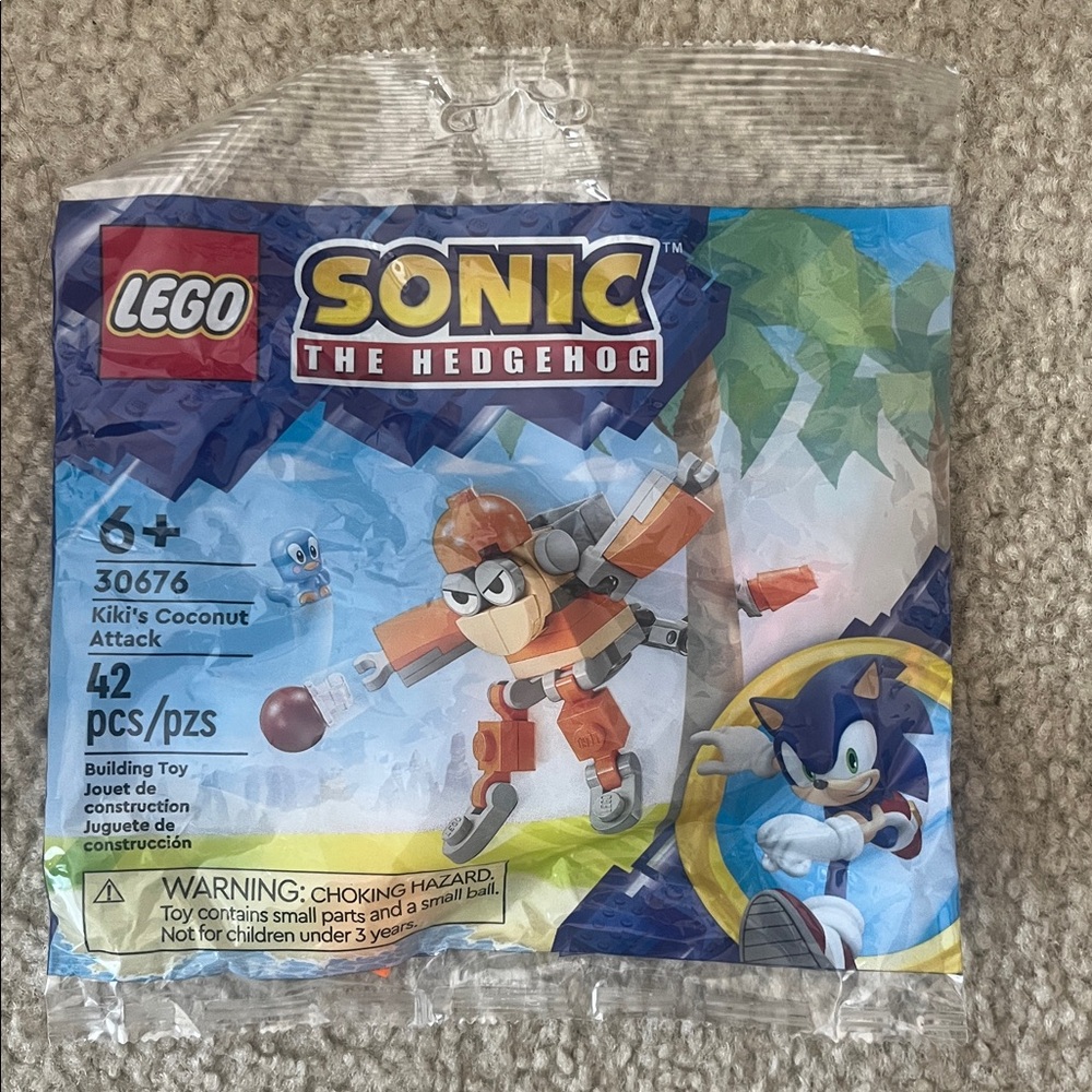 Lego | Sonic the Hedgehog Kiki’s Coconut Attack NWT 42 Pieces